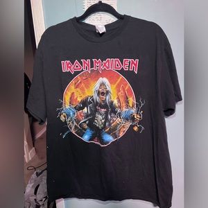 graphic iron maiden t shirt